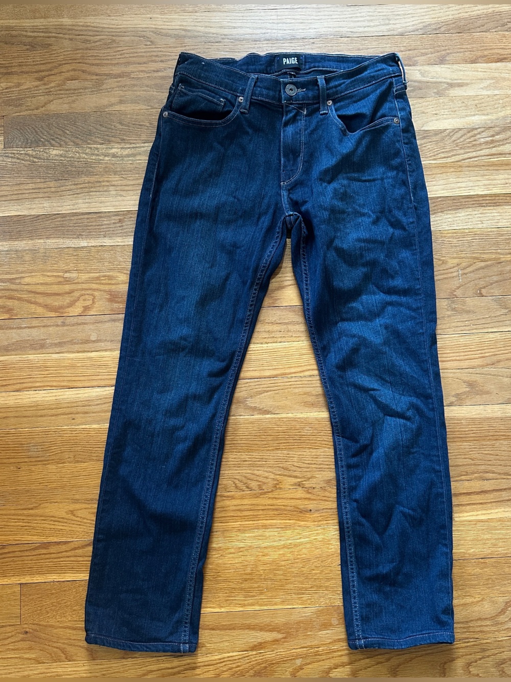 PAIGE Men's Federal Style Indigo Slim Straight Jeans
